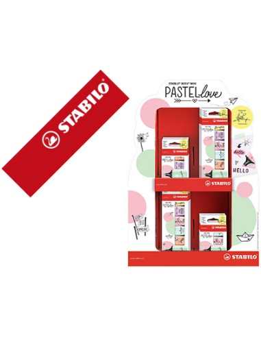 Rotulador stabilo boss mini pastel love...