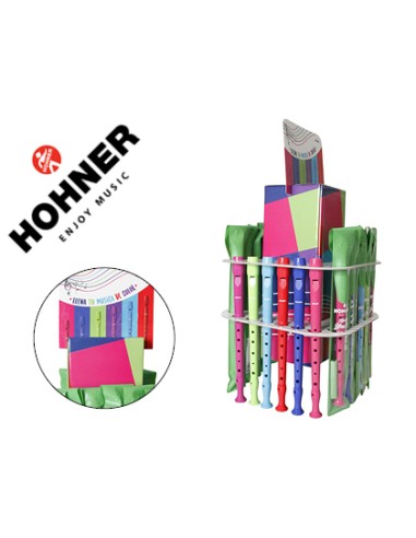 Flauta hohner gama colores expositor sobremesa...