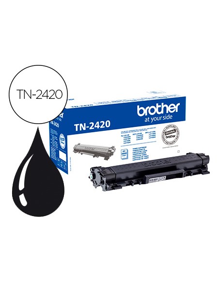Toner brother tn-2420 para dcp-l2510/ 2530 / 2550 / hl-l2375 alta capacidad negro 3000 pag