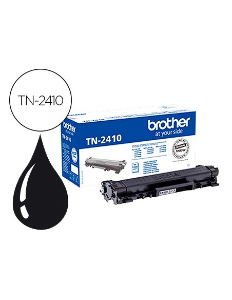 Toner brother tn-2410 para dcp-l2510 / 2530 / 2550 / hl-l2375 negro 1200 pag