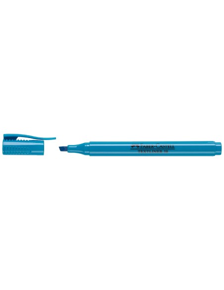 Rotulador faber castell fluorescente textliner 38 azul
