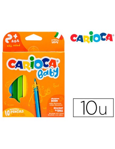 Lapices de colores carioca baby 2 años caja de...