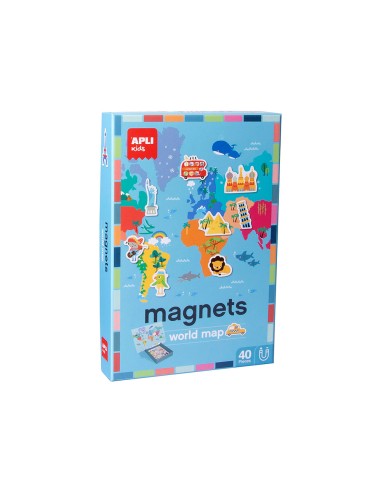 Juego apli didactico magnetico mapa mundi 40...