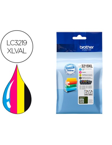 Ink-jet brother lc3219xlval multipack 4 colores...