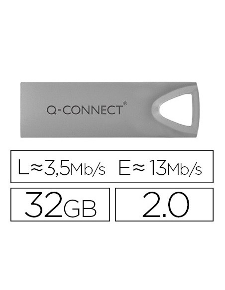 Memoria usb q-connect flash premium 32 gb 2.0