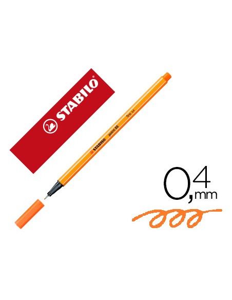 Rotulador stabilo punta de fib ra point 88 rosa claro punta fina 0,4mm