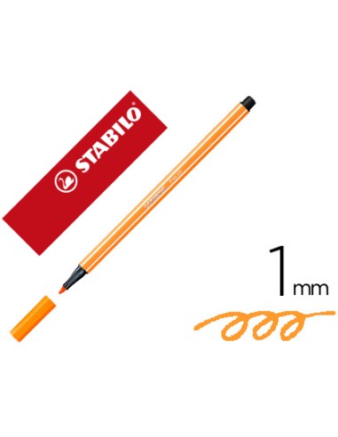 Rotulador stabilo acuarelable pen 68 naranja...