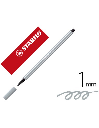Rotulador stabilo acuarelable pen 68 gris...