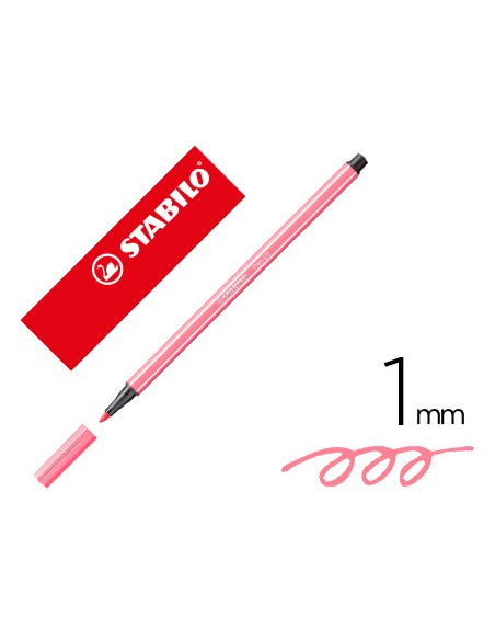 Rotulador stabilo acuarelable pen 68 carne oscuro punta gruesa 1mm