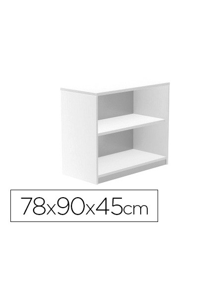 Armario rocada con un estantes serie store 78x90x45 cm acabado blanco/blanco