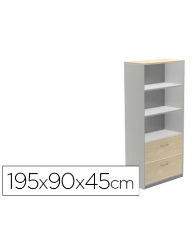 Armario rocada con dos estantes y dos cajones...