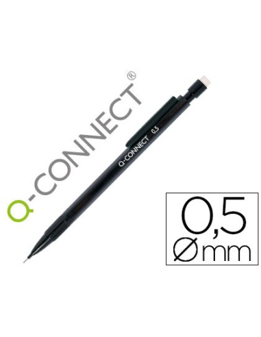 Portaminas q-connect 0,5 mm con 3 minas cuerpo...