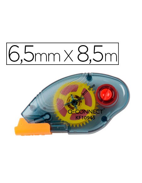 Pegamento q-connect roller compact permanente 6,5 mm de ancho x 8,5 m unidad