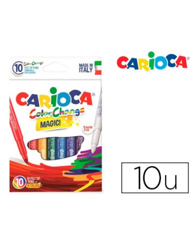 Rotulador carioca cambia color tinta magica...