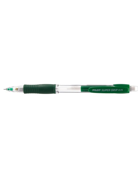 Portaminas pilot super grip verde 0,5 mm sujecion de caucho