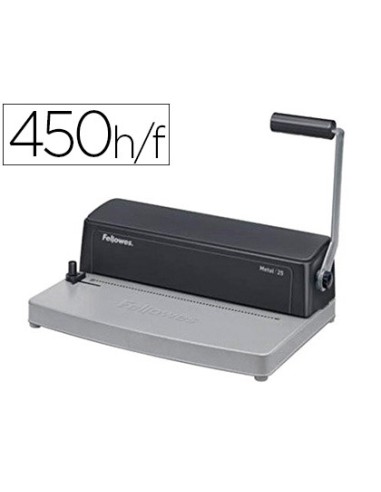 Encuadernadora para espiral fellowes metal 25...
