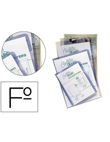 Carpeta dossier uñero saro pvc folio 280 mc...