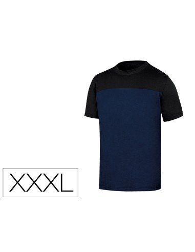 Camiseta de algodon deltaplus color azul/negro...