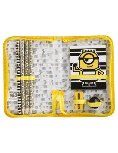 Bolso portatodo con cremallera minions con...