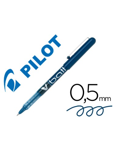 Rotulador pilot roller v-ball azul 0.5 mm