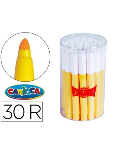 Rotulador carioca jumbo amarillo punta gruesa...