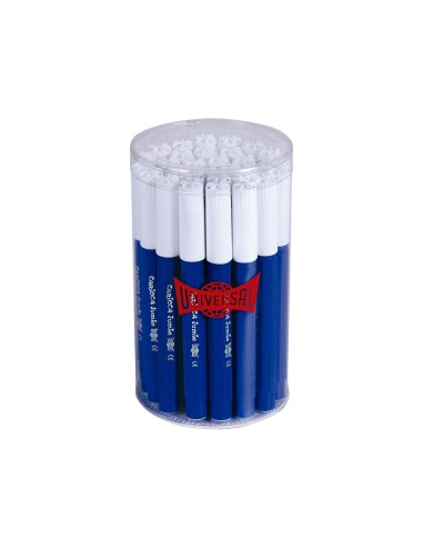Rotulador carioca jumbo azul punta gruesa bote...