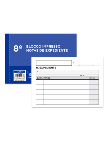 Talonario liderpapel notas de expediente octavo...