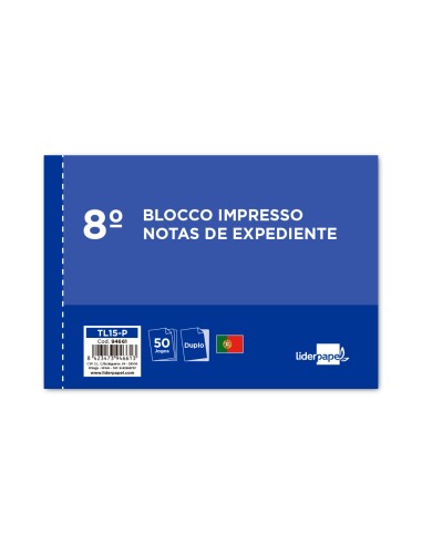 Talonario liderpapel notas de expediente octavo...