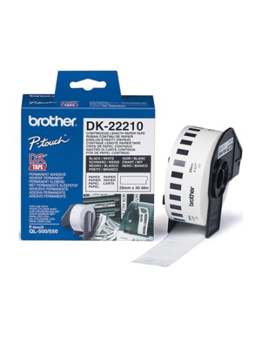 Cinta de papel continuo brother dk-22210 para...