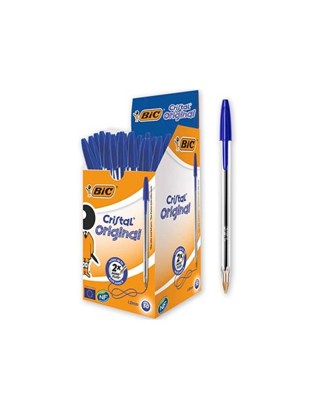 Boligrafo bic cristal original tinta azul unidad