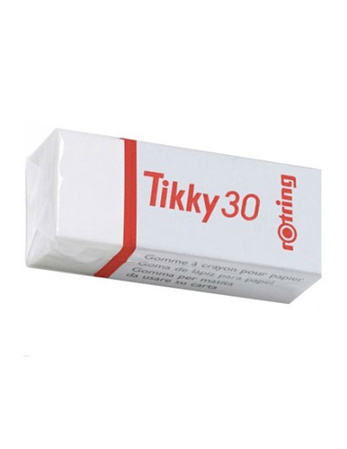Goma de borrar rotring tikky 30 blanca