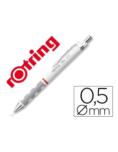 Portaminas rotring tikky 0,5 mm blanco