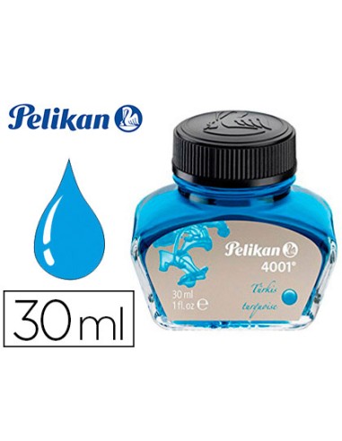 Tinta estilografica pelikan 4001 turquesa bote...