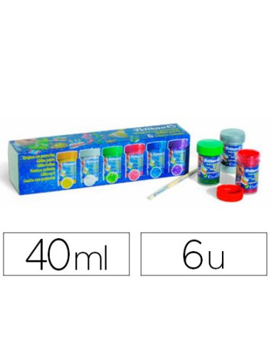 Tempera pelikan glitter 20 ml 942/20s caja 6...