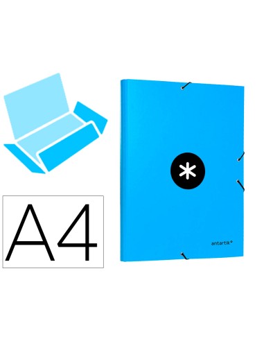 Carpeta antartik gomas a4 3 solapas carton...