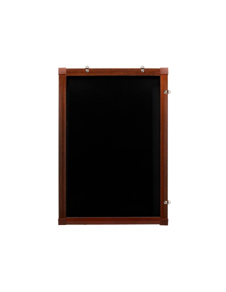 Pizarra cristal liderpapel con led en caballete de madera para rotuladores tipo tiza 50x90cm