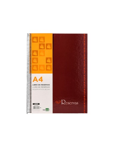 Libro de reservas liderpapel espiral din a4...