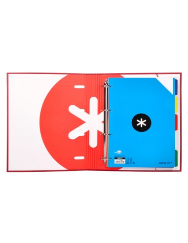 Carpeta con recambio antartik a4 cuadro 5mm...