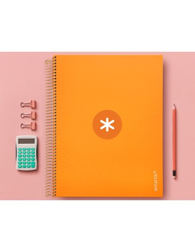 Cuaderno espiral a4 micro antartik tapa forrada...