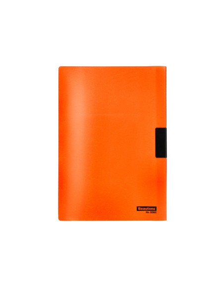 Carpeta beautone dossier pinza lateral 45301 polipropildin a4 naranja 25 h. pinza des-pack de 10 retractilado