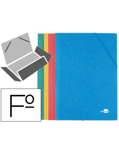Carpeta liderpapel gomas folio 3 solapas carton...