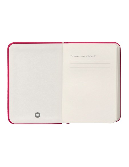 Cuaderno con gomilla antartik notes tapa dura a7 hojas lisas burdeos 80 hojas 80 gr fsc