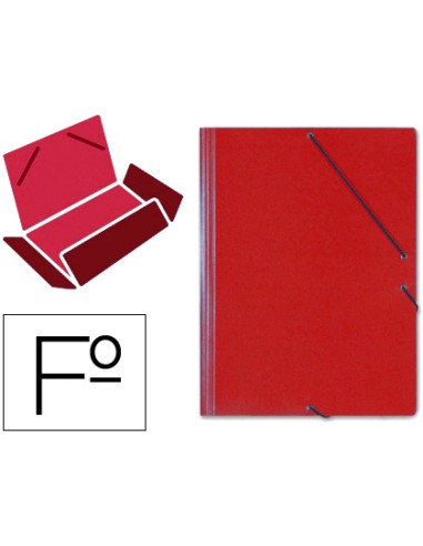 Carpeta saro gomas tres solapas carton folio...