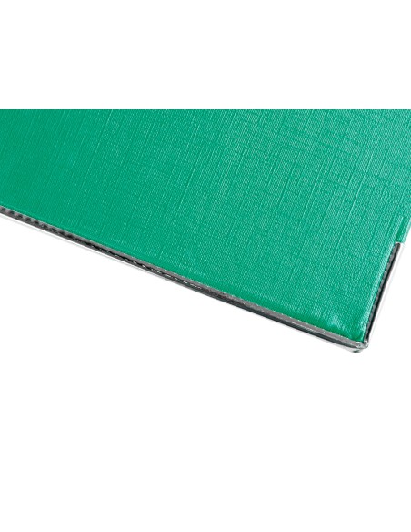 Archivador de palanca liderpapel folio documenta forrado pvc con rado lomo 52 mm verde compresor metalico