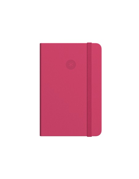 Cuaderno con gomilla antartik notes tapa dura a5 hojas rayas burdeos 100 hojas 80 gr fsc