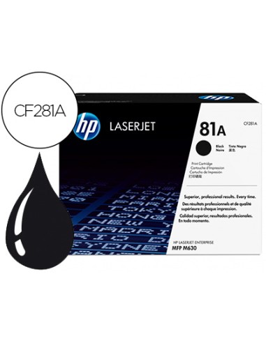 Toner hp laserjet n.81 mfp m630 negro 10.500...