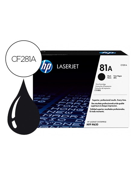 Toner hp laserjet n.81 mfp m630 negro 10.500 paginas
