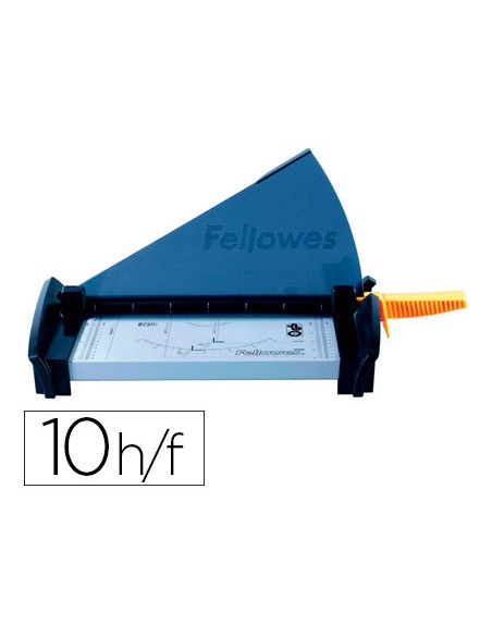 Cizalla fellowes fusion a4 de palanca hasta 10 hojas 80 gr