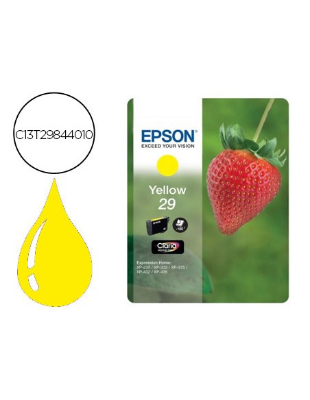 Ink-jet epson home 29 t2984 xp435/330/335/332/430/235/432 amarillo 175 pag