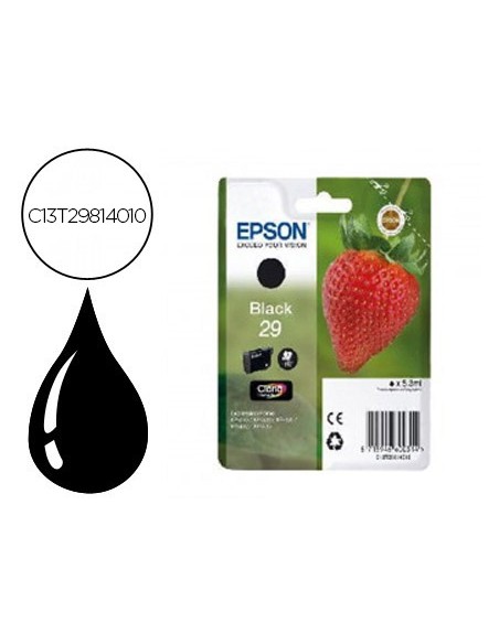 Ink-jet epson home 29 t2981 xp435/330/335/332/430/235/432 negro 175 pag